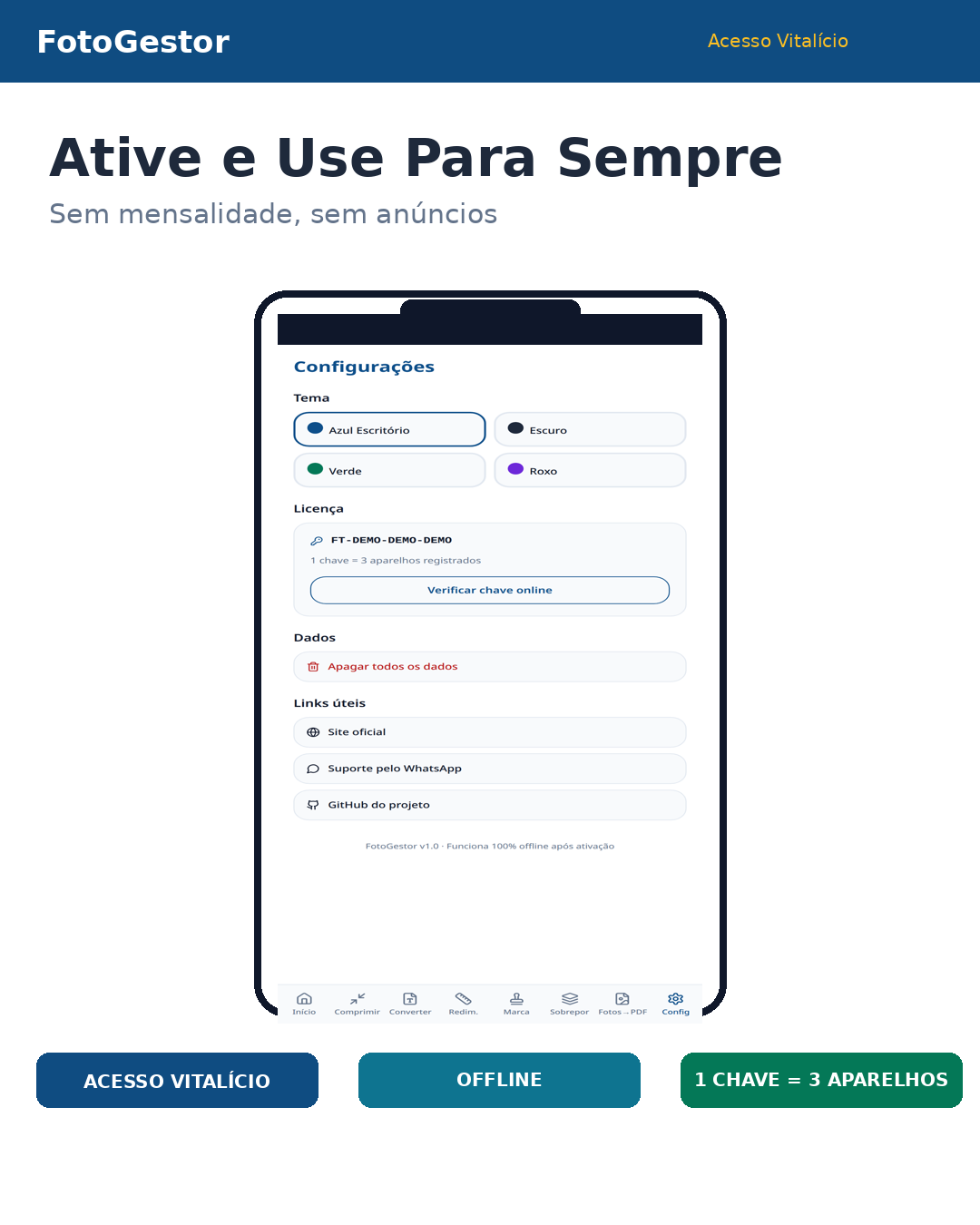 FotoGestor — Licença ativa